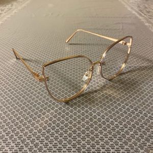 ALDO Cat Eye Rose Gold Frame Glasses